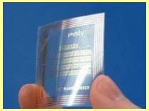 Typick� vzhled �ipu RFID.
